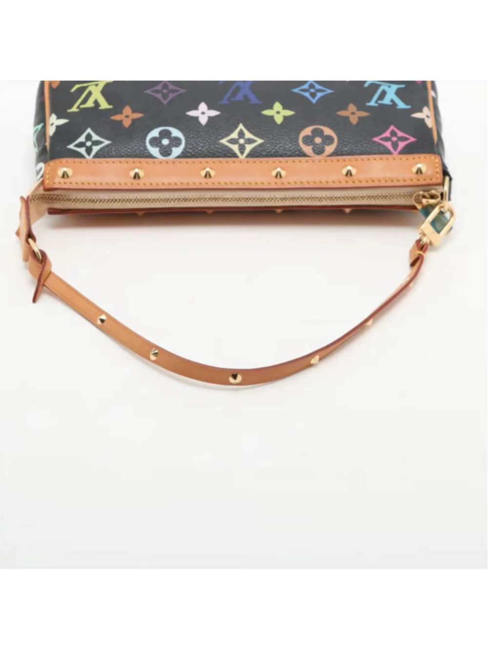 Louis Vuitton Murakami Black Multicolor Pochette Accessories EXCELLENT - Picture 7 of 10